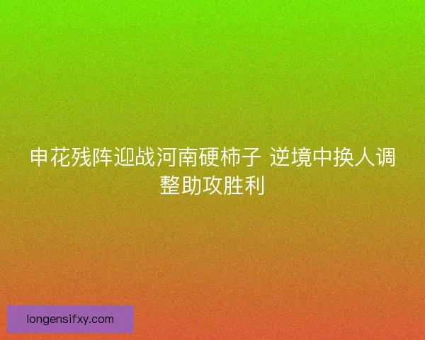 申花残阵迎战河南硬柿子 逆境中换人调整助攻胜利 申花残阵迎战河南硬柿子 逆境中换人调整助攻胜利